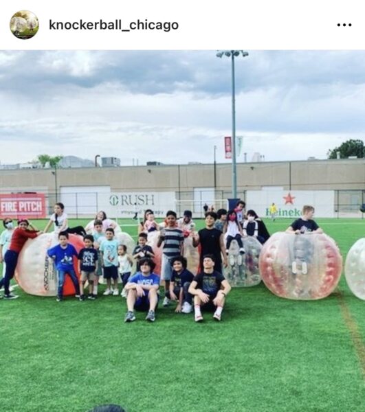 These kids are worn out after some awesome Knockerball Chicago games