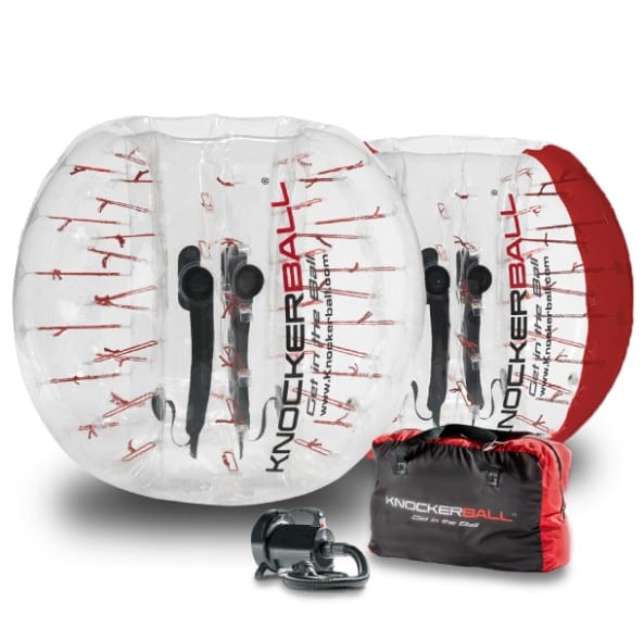 Clear and Red Knockerball Pump Storage Bag