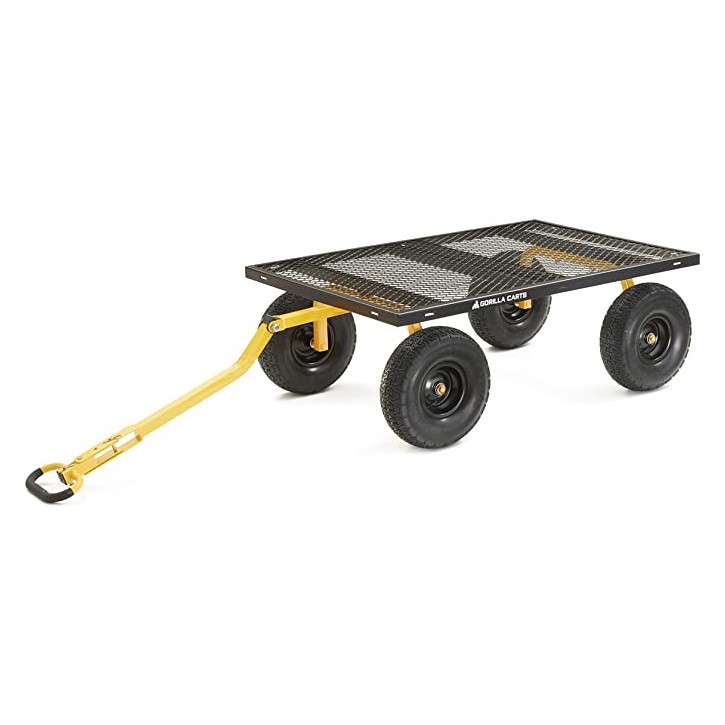 Gorilla Carts Heavy-Duty Steel Utility Cart with Removable Sides